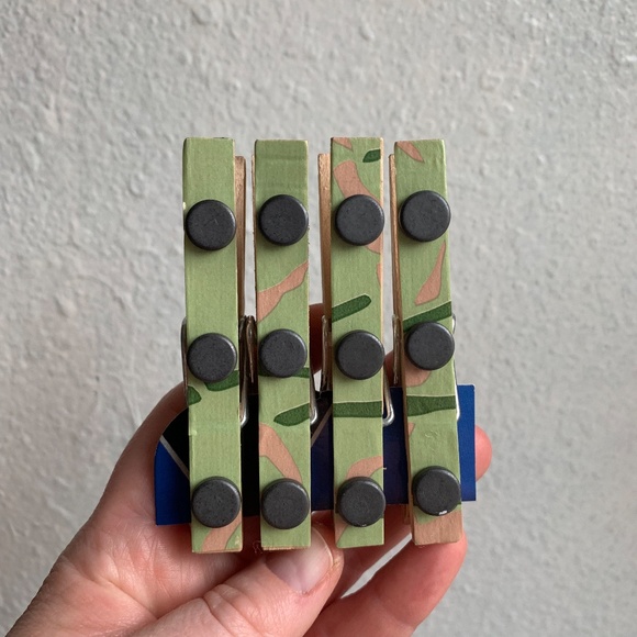 4 Painted Clothespin Magnets from QUIRK Gallery - Picture 3 of 5